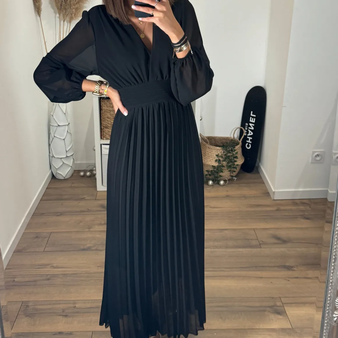 ROBE LONGUE NOIRE KARENA