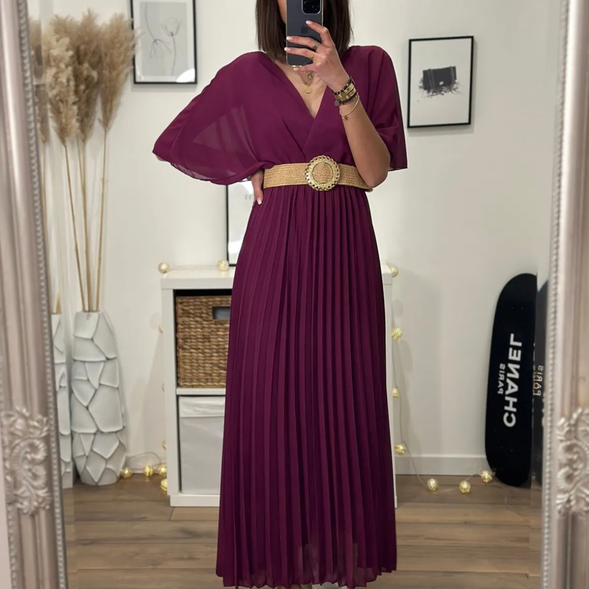 ROBE LONGUE PRUNE JULIA