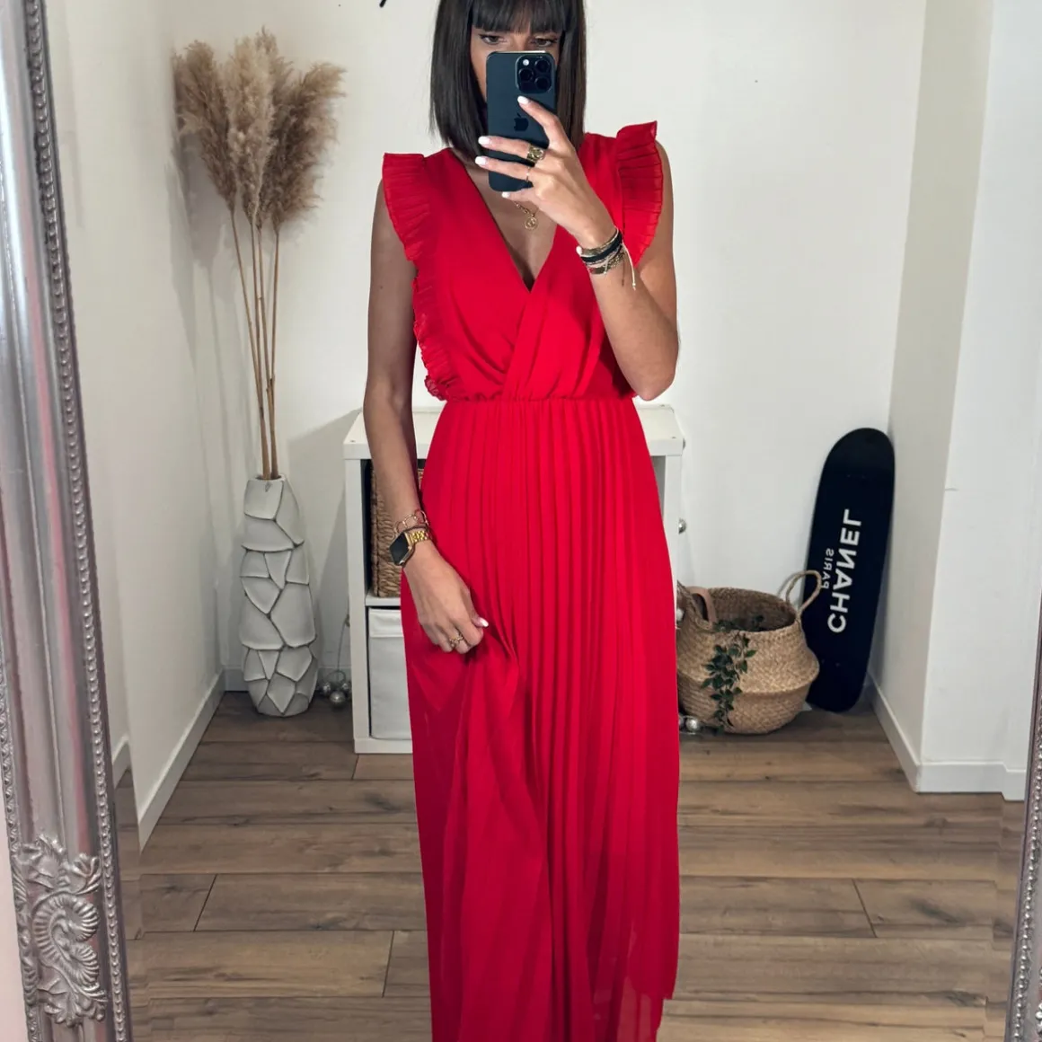 ROBE LONGUE ROUGE GABRIELLE