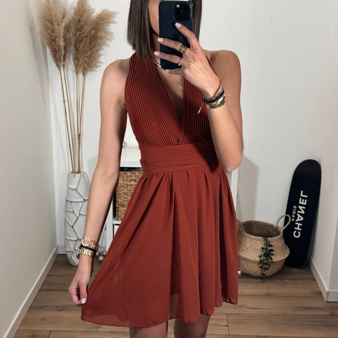 ROBE MULTIPOSITION COURTE TERRACOTTA ATHENA