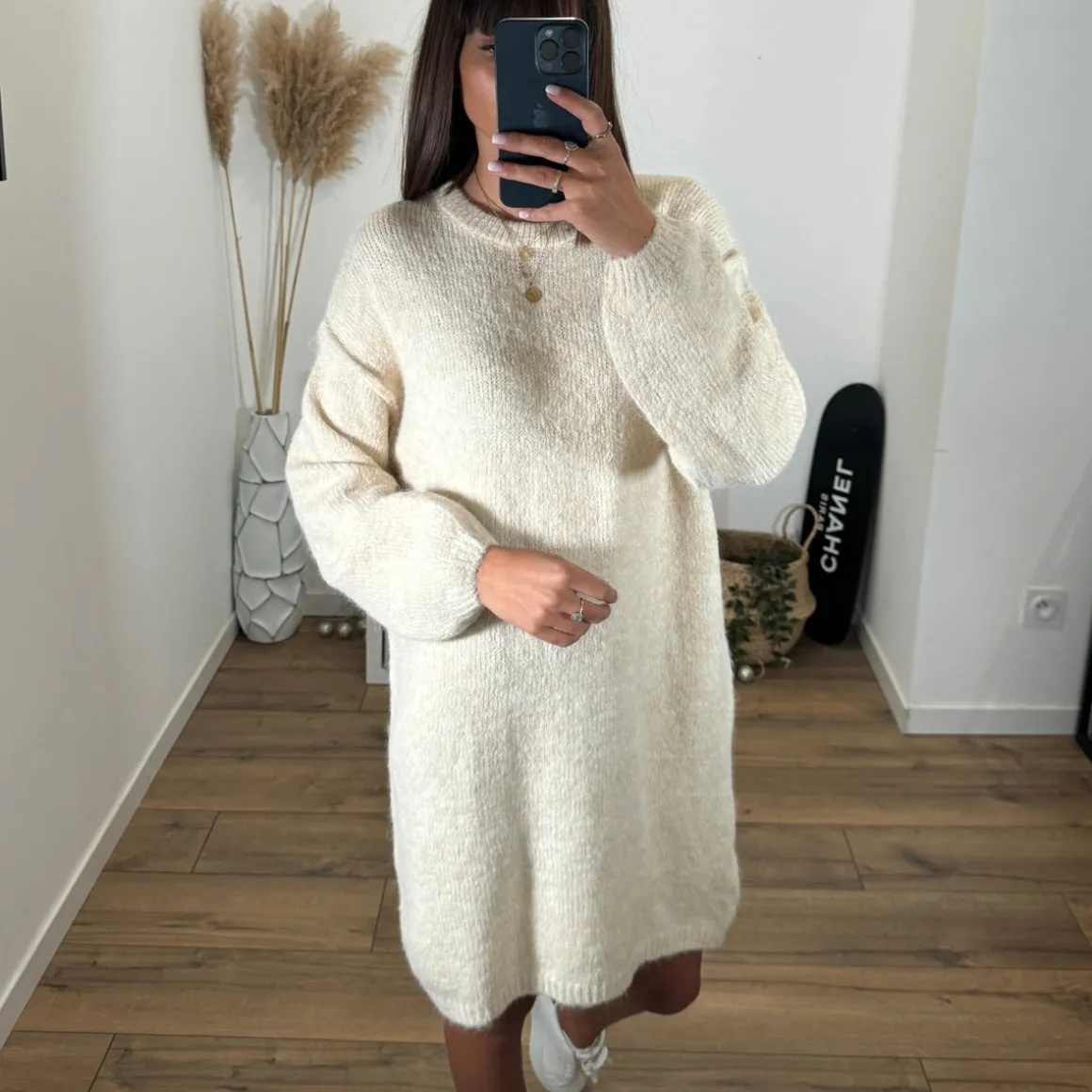 ROBE PULL BEIGE ADELINE