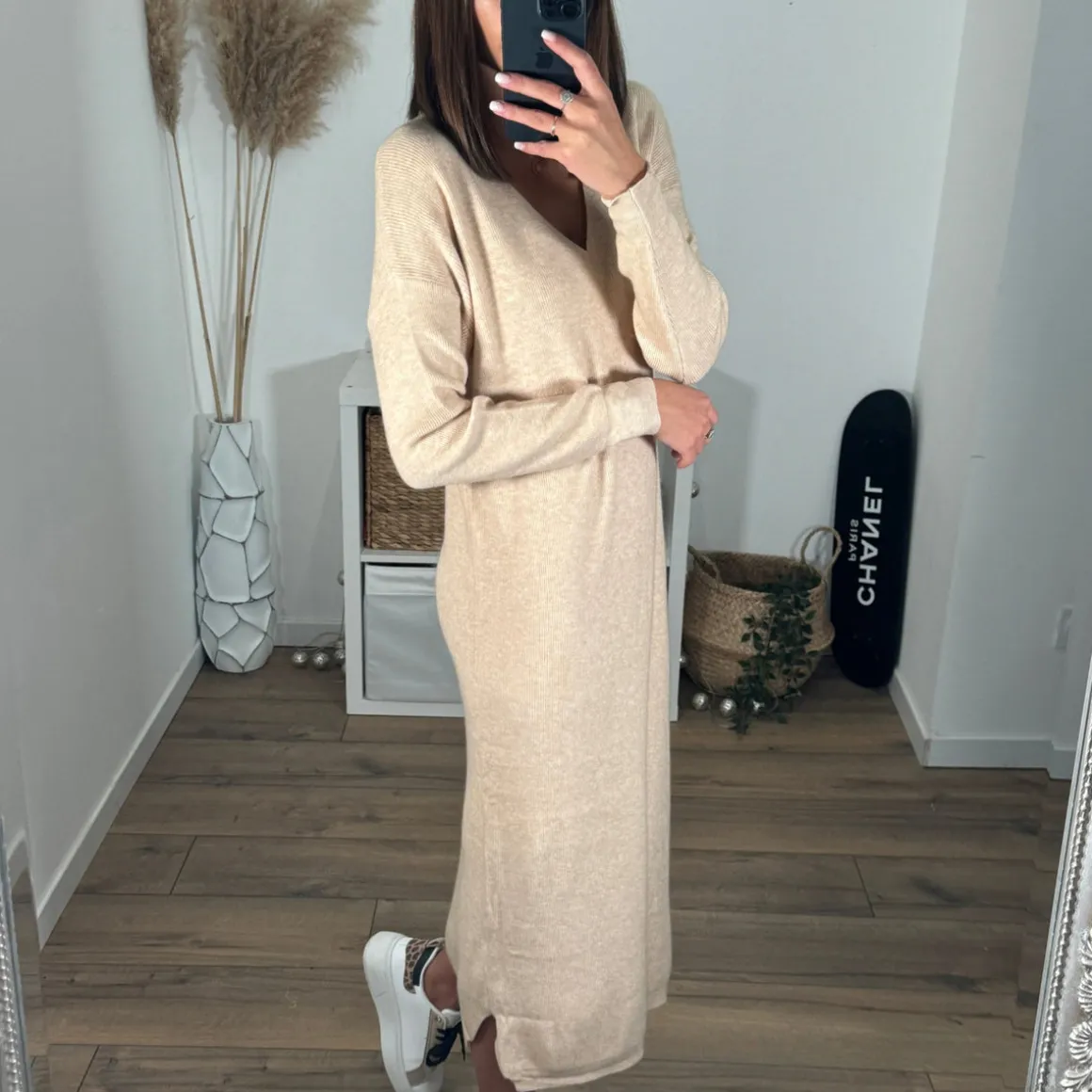 ROBE PULL BEIGE ANNA