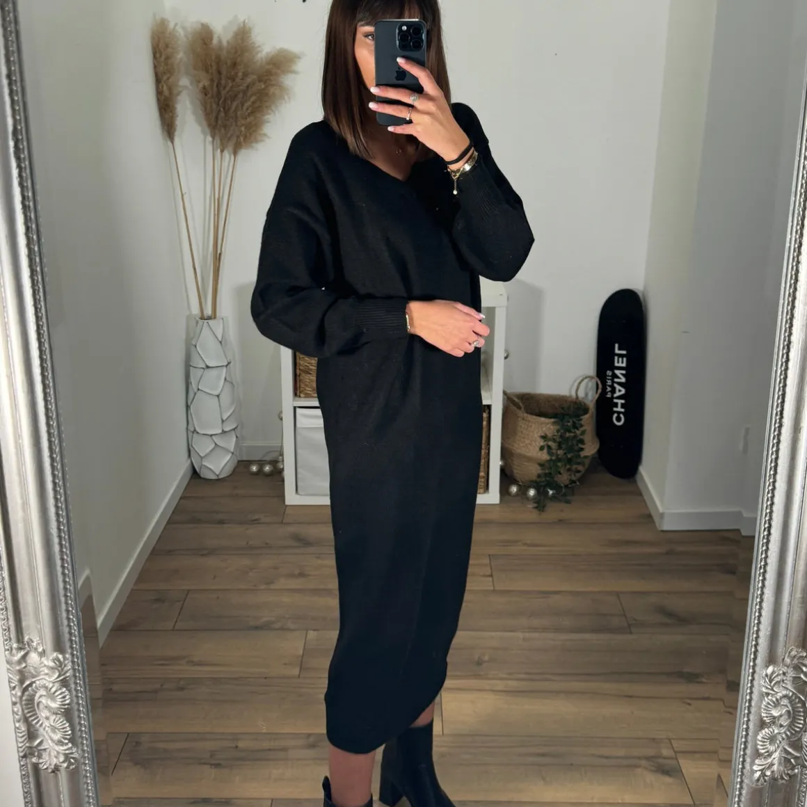ROBE PULL NOIRE SUZY