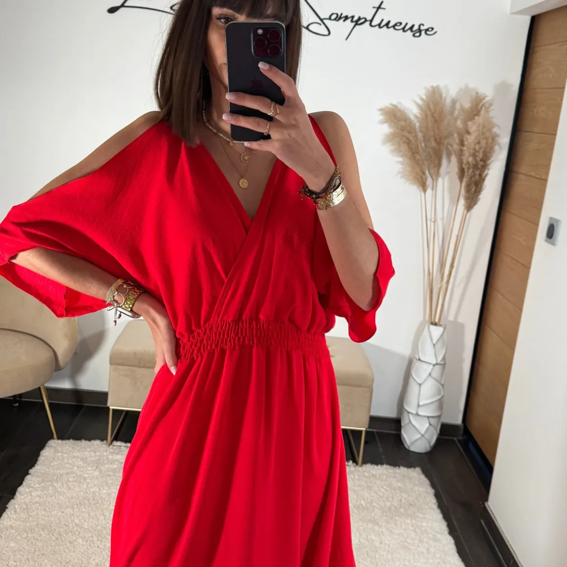 ROBE ROUGE MELISSA