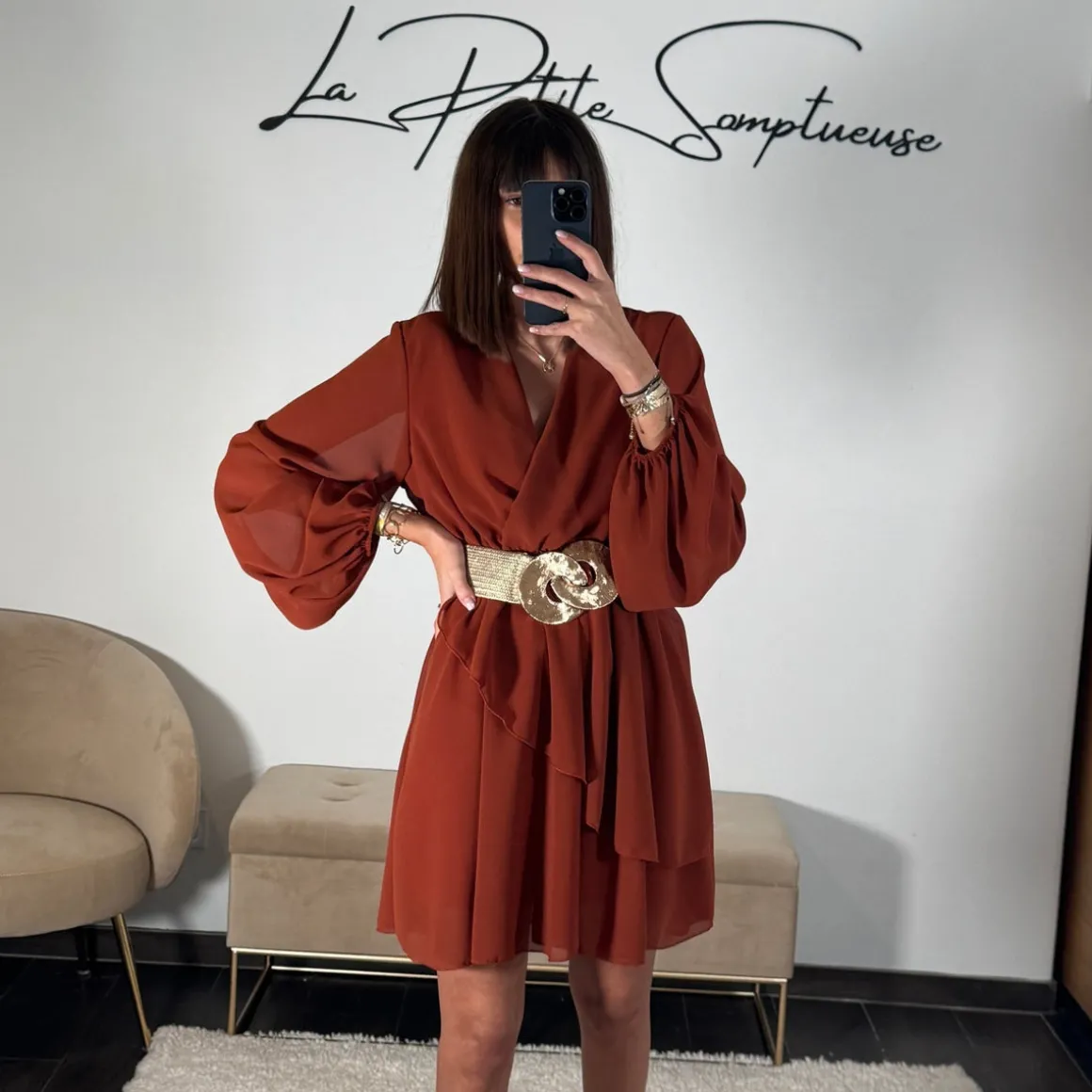 ROBE TERRACOTTA ARIANA
