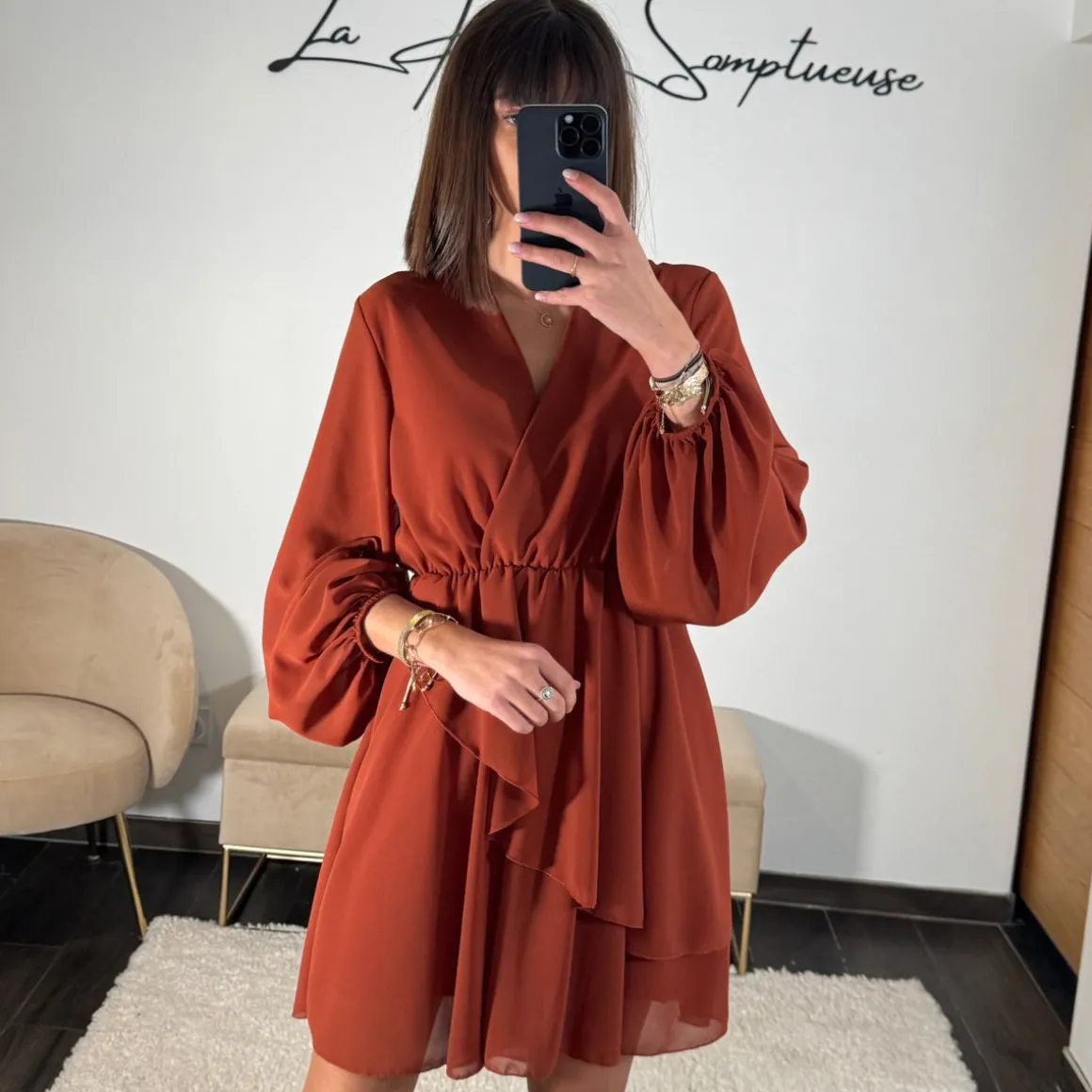 ROBE TERRACOTTA ARIANA