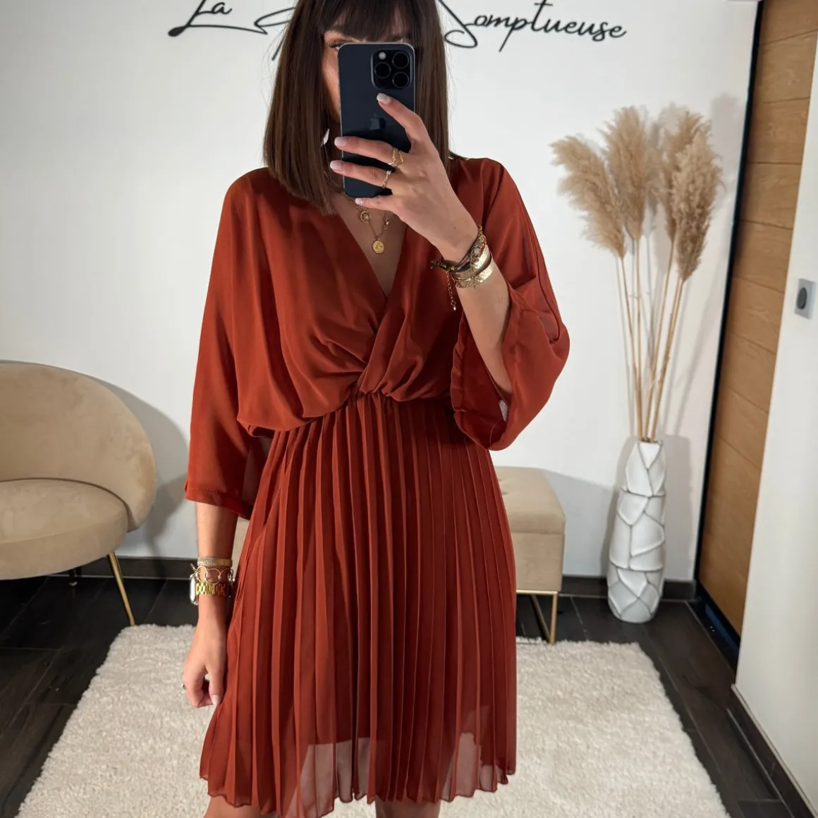 ROBE TERRACOTTA ASTRID