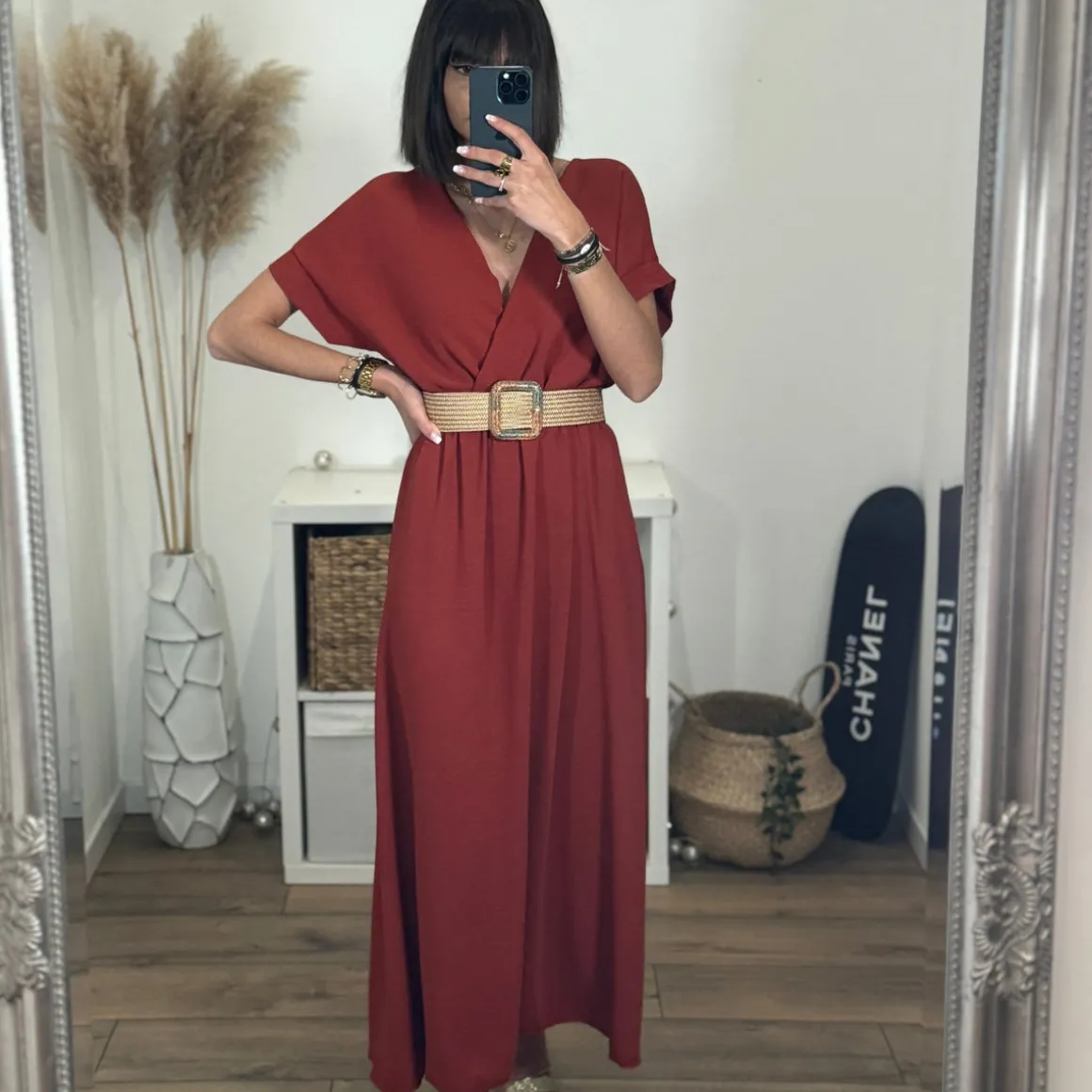 ROBE TERRACOTTA CHLOE