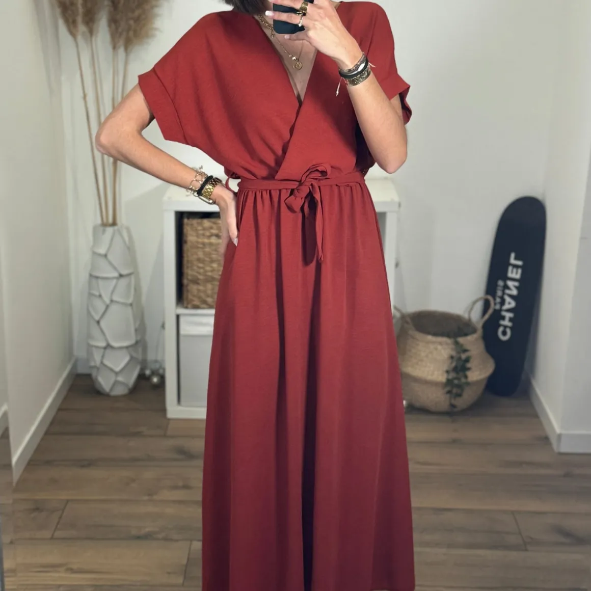 ROBE TERRACOTTA CHLOE