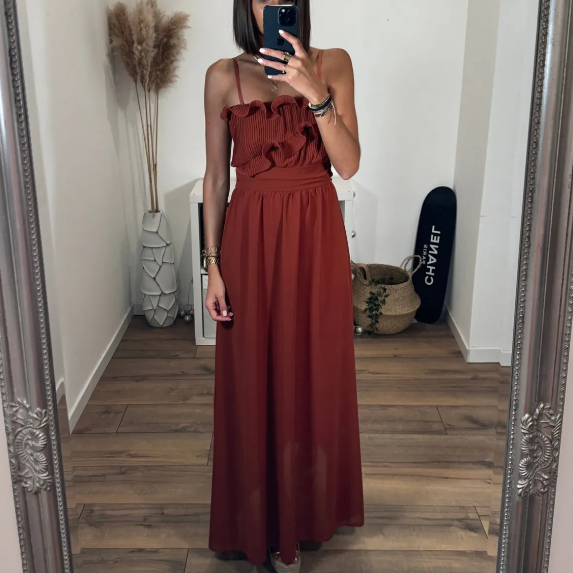 ROBE TERRACOTTA CLOTILDE