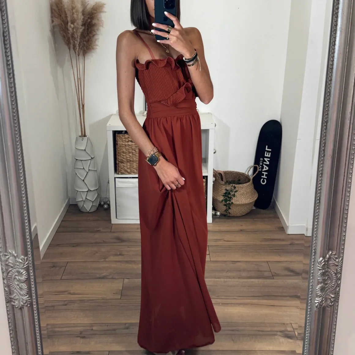 ROBE TERRACOTTA CLOTILDE