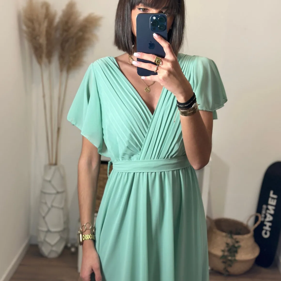 ROBE VERT D'EAU ROMY