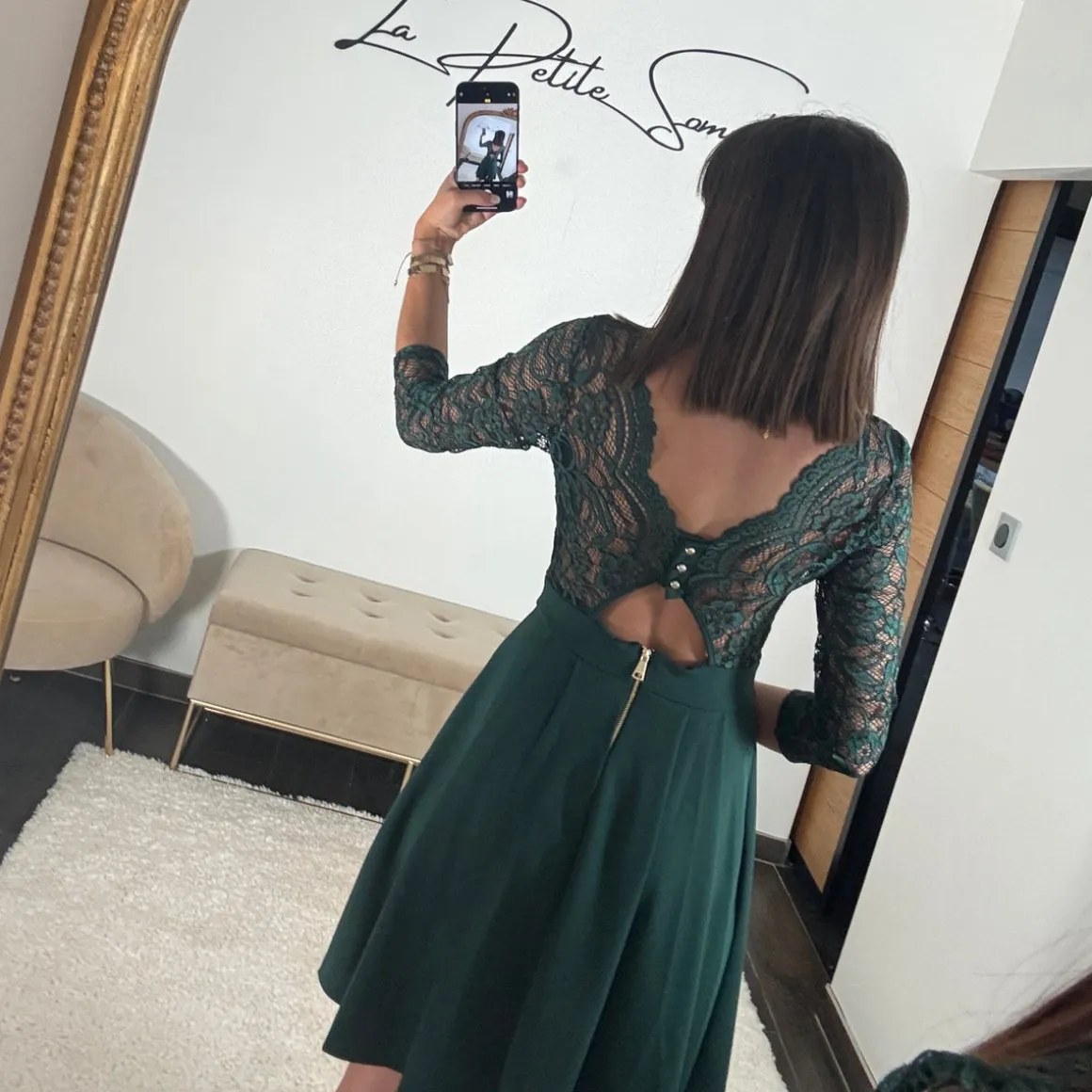 ROBE VERT SAPIN ANGELA