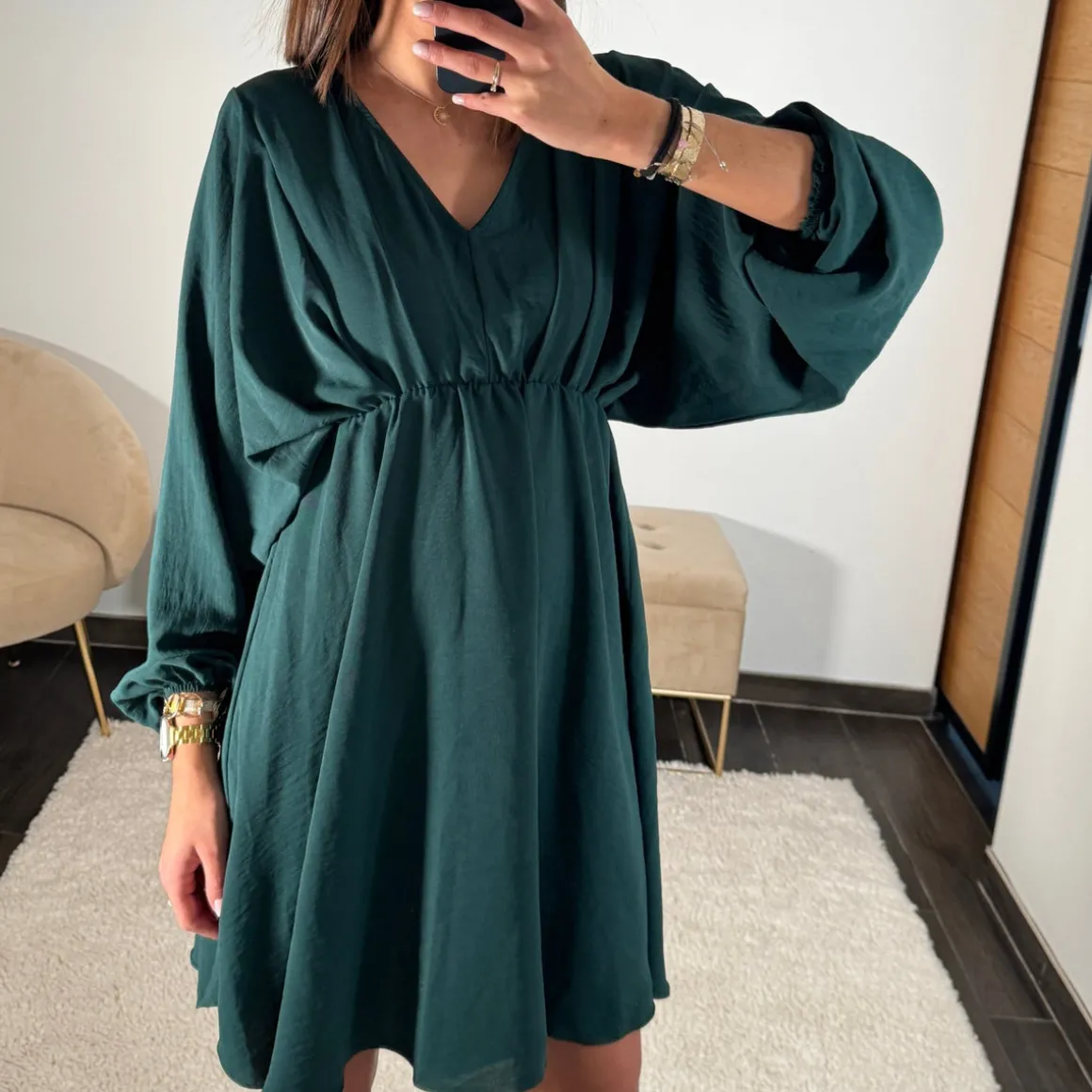 ROBE VERT SAPIN DOMITILLE