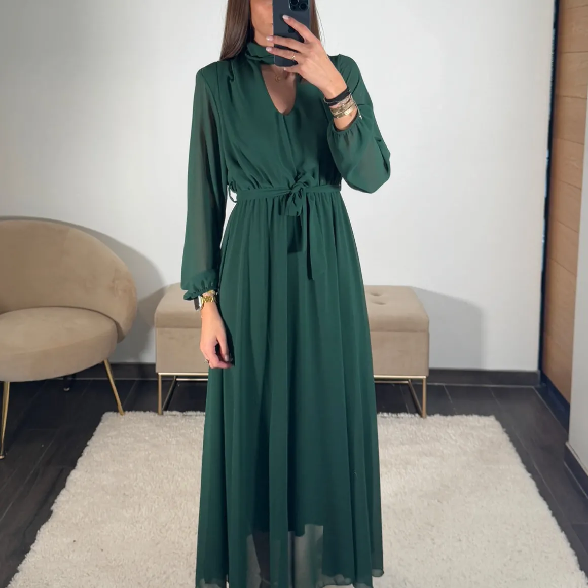 ROBE VERT SAPIN JOSEPHINE