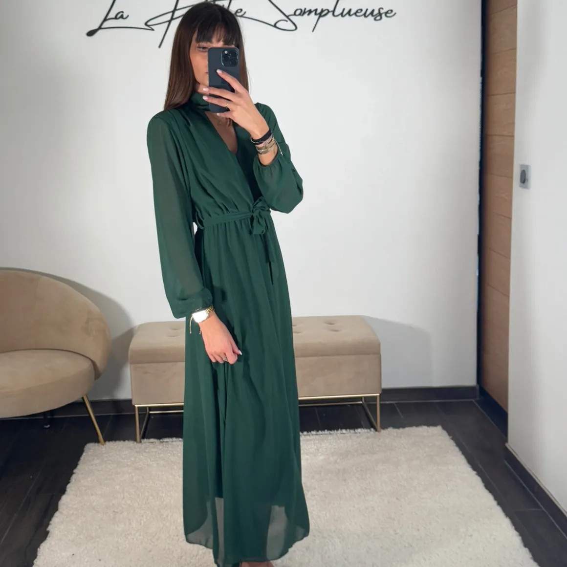 ROBE VERT SAPIN JOSEPHINE