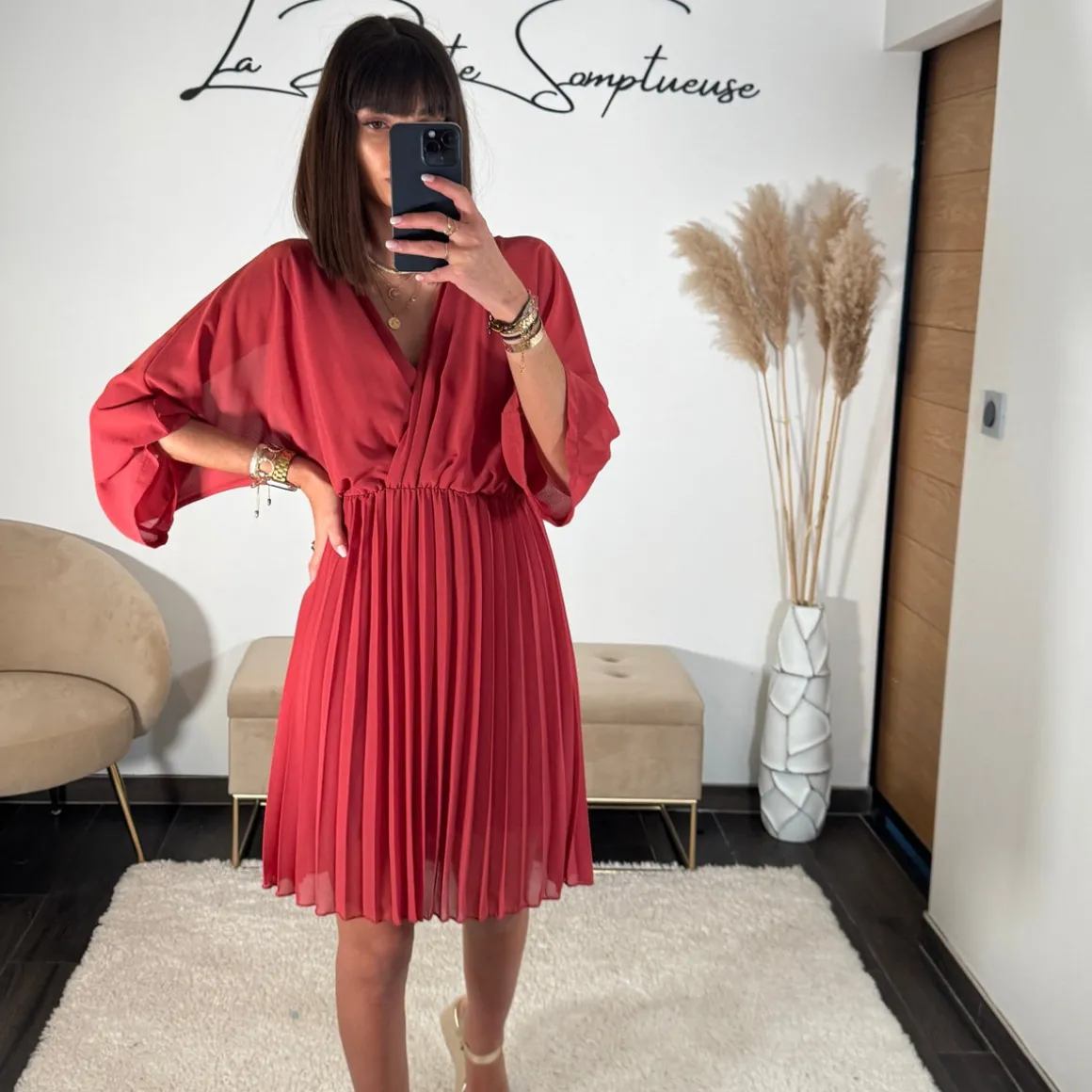 ROBE VIEUX ROSE ASTRID