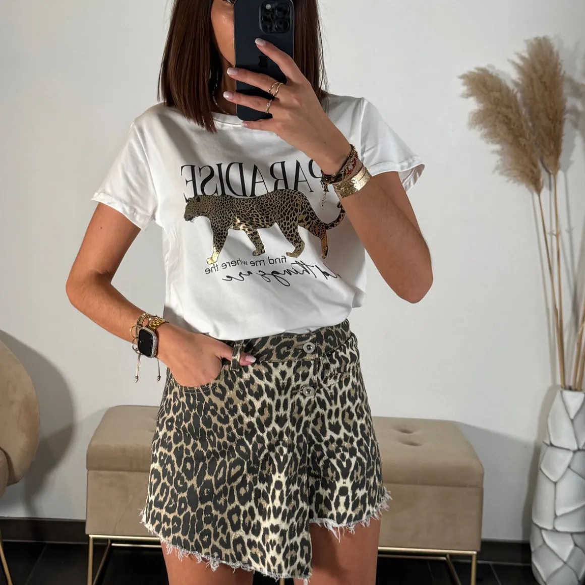 SHORT LEOPARD EVY