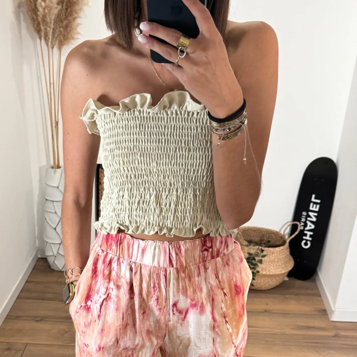 TOP BANDEAU BEIGE