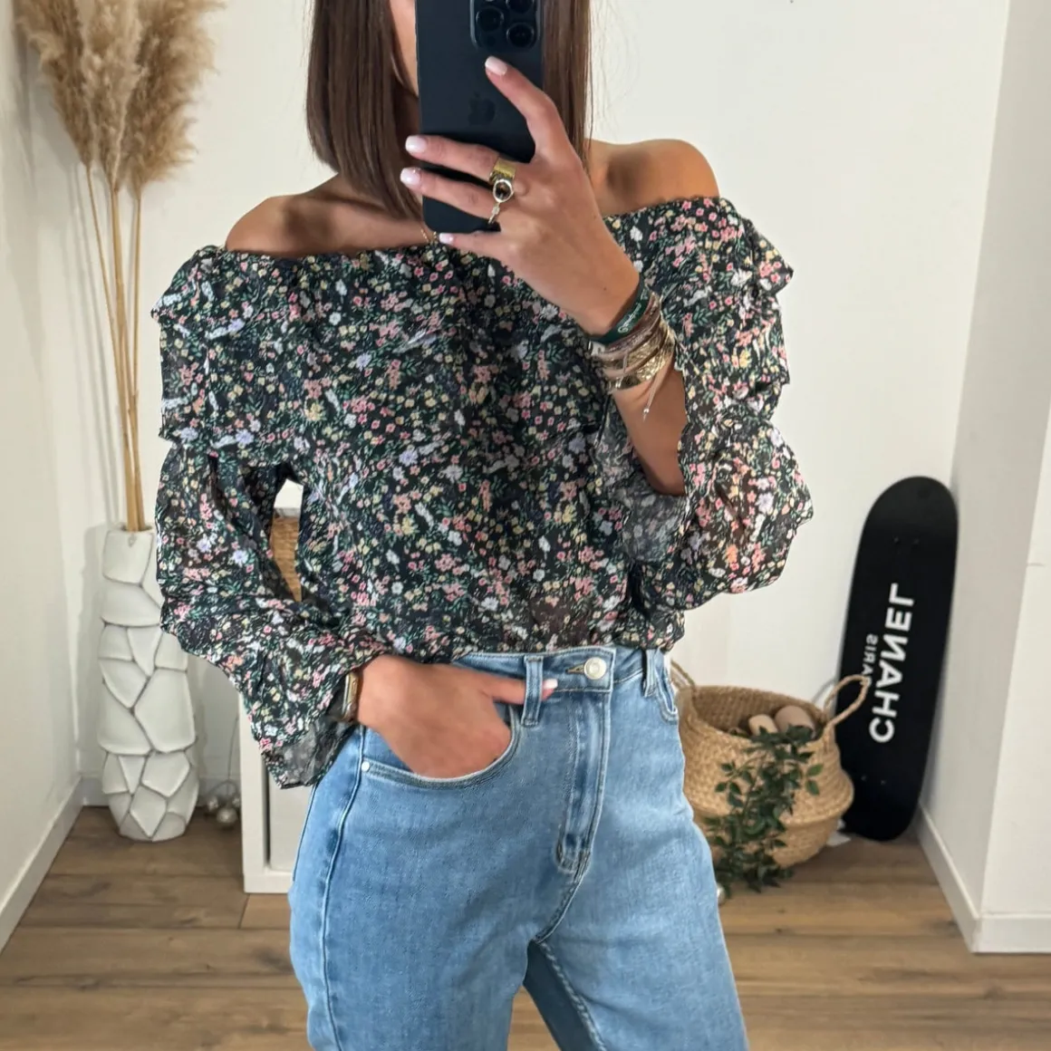 TOP BARDOT FLEURIE JESSY