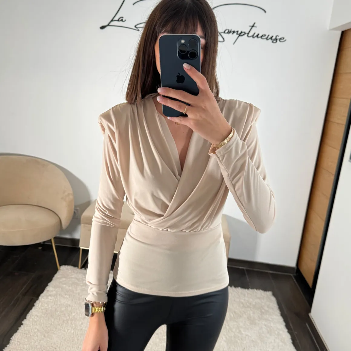 TOP EPAULETTES BEIGE EDGAR