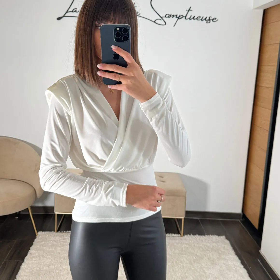 TOP EPAULETTES BLANC EDGAR