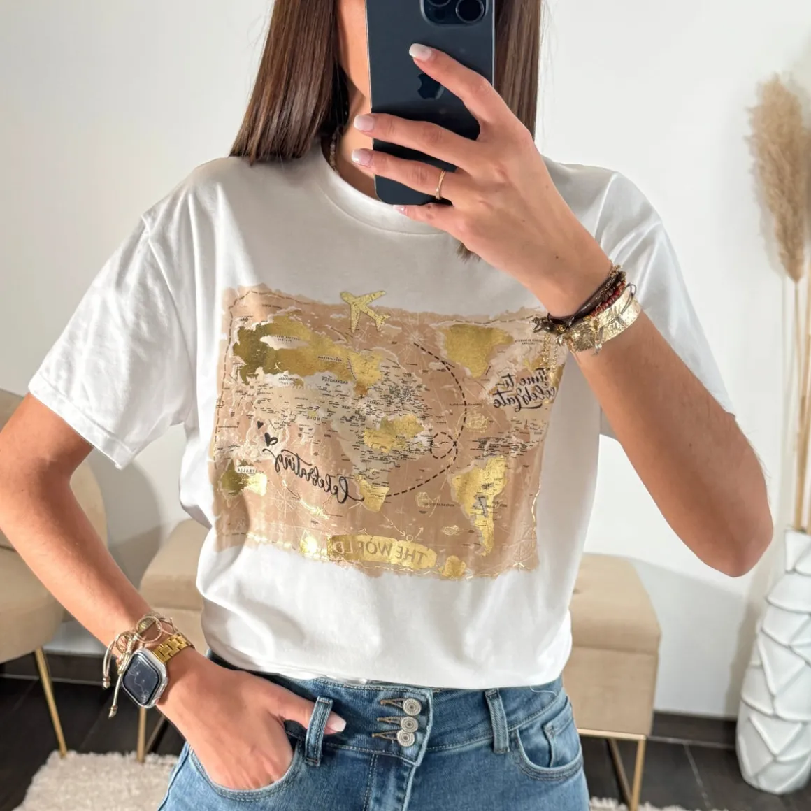 T-SHIRT CARTE DU MONDE