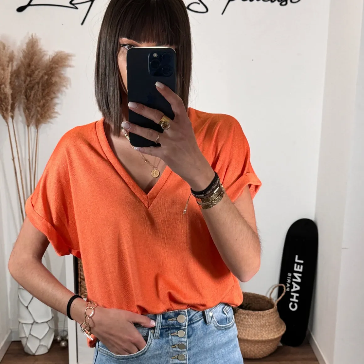 T-SHIRT ORANGE NAEL