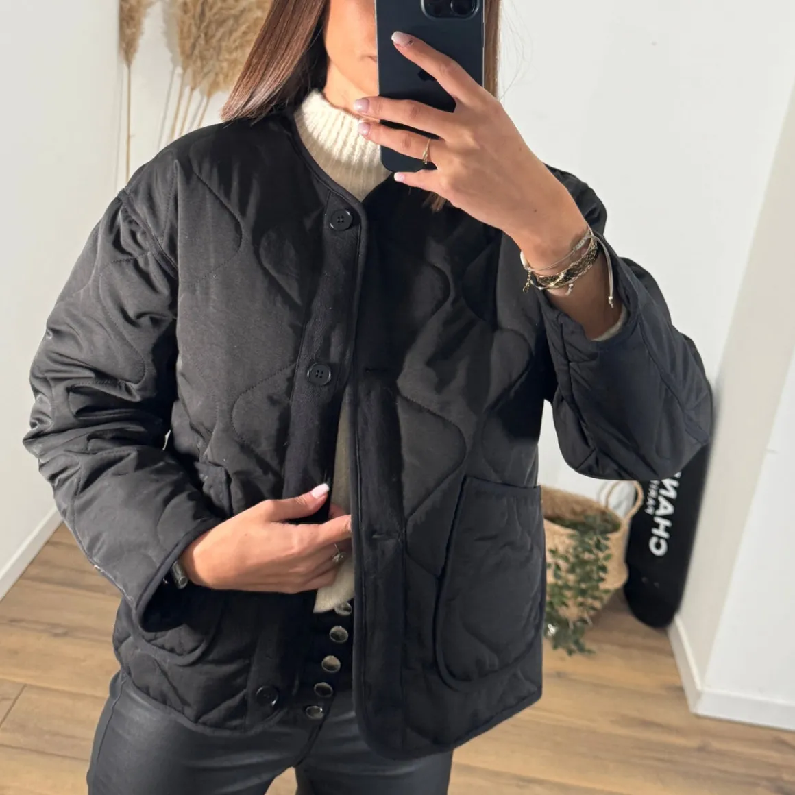 VESTE MATELASSEE NOIRE ASTRID